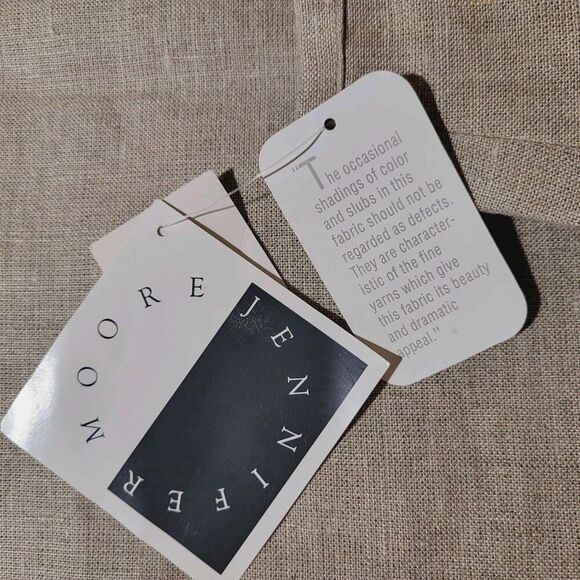 Jennifer Moore Flax Linen Classic Knee Length Skirt- Sz 6 New-Sand Beige Neutral - Picture 5 of 8